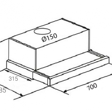 Máy hút mùi Chefs EH-R906E7S/ W