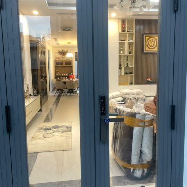 Khóa Thông Minh Cửa Nhôm Demax EL599 LUX AG - Mở Vân Tay, Chống Nước - Công nghệ Đức