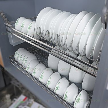 Giá bát đĩa cố định nan dẹt inox SUS304 Grob (GD304-160; GD304-170; GD304-180; GD304-190)