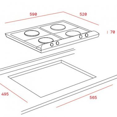 Bếp ga Teka GK LUX 75 2G AI AL 40232007