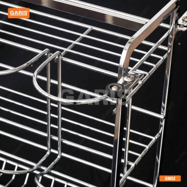 Giá dao thớt, gia vị, chai lọ cánh kéo GM02.40C