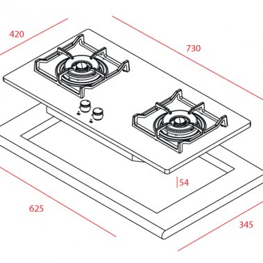 Bếp ga Teka GS 73 AI AL 2TR 40240201