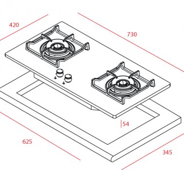 Bếp ga Teka GSI 73 2G AI AL TR 40240306