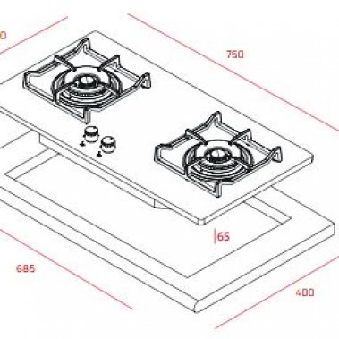 Bếp ga Teka GVI 75 2G AI AL 2TR GVI752G