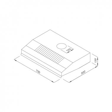 Máy hút khử mùi classic Malloca H322.7 NEW