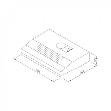 Máy hút khử mùi classic Malloca H392.7B