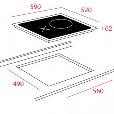 Bếp điện từ kết hợp Teka HIF 6021S DT13IH