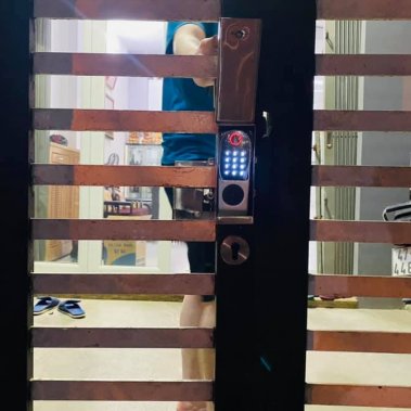 Khóa cửa cổng KAIMI CS101 - vân tay 2 mặt