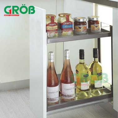 Kệ dao thớt inox hộp vách kính GROB PH-20