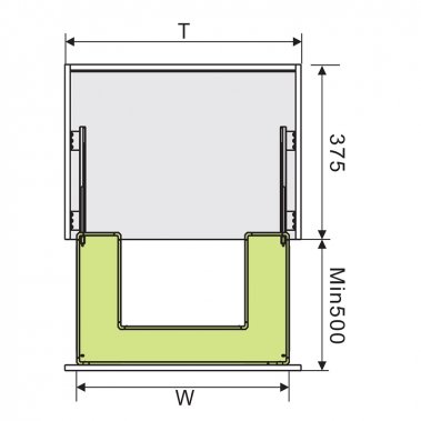 Kệ đựng chất tẩy rửa dạng chữ U Grob (GHS-80; GHS-90; GHS-80A; GHS-90A)
