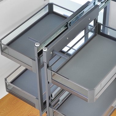 Kệ liên hoàn âm tủ Inox hộp vách kính Grob GK-90A