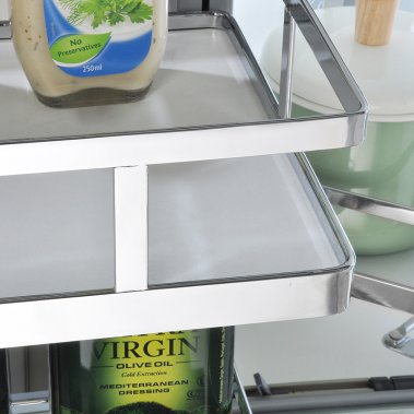 Kệ Liên Hoàn Nan Dẹt Đáy Đặc Inox SUS304 Grob (GM304-290L; GM304-290R)