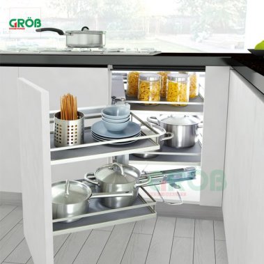 Kệ Liên Hoàn Nan Dẹt Đáy Đặc Inox SUS304 Grob (GM304-290L; GM304-290R)