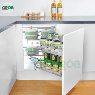 Kệ Liên Hoàn Nan Dẹt Đáy Đặc Inox SUS304 Grob (GM304-290L; GM304-290R)