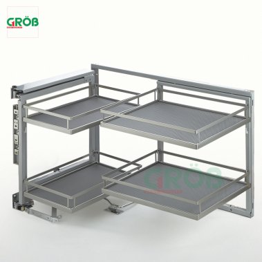 Kệ Liên Hoàn Nan Dẹt Đáy Đặc Inox SUS304 Grob (GM304-290L; GM304-290R)