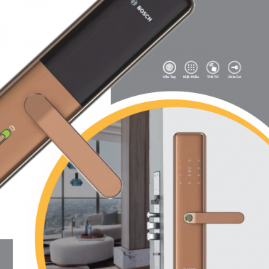 Khóa Cửa Vân Tay BOSCH ID 40PK (Vàng Đồng)