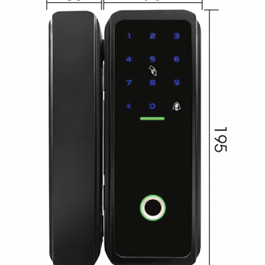 Khóa cửa Kính cường lực Demax SL502TG-APP