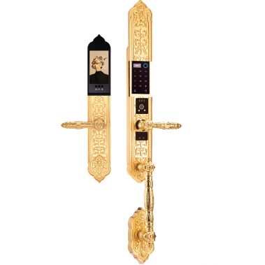 Khóa đại sảnh biệt thự vân tay Demax EL888 GB BRASS - App Wifi
