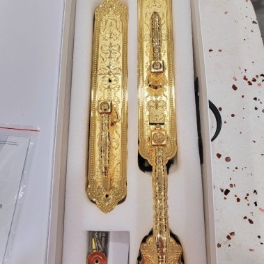 Khóa đại sảnh biệt thự vân tay Demax SL886 Gold - App Wifi