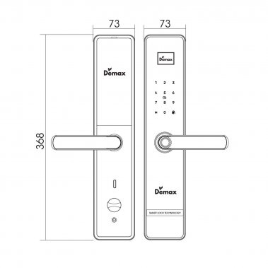 Khóa thông minh Demax EL619 BN