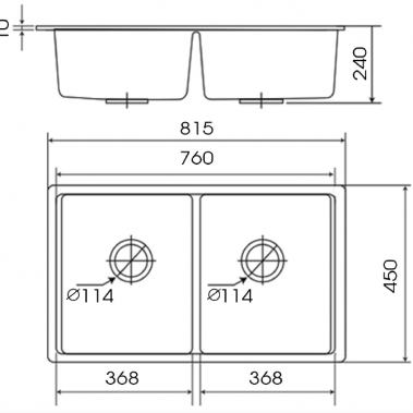 Chậu rửa GRANITE KF-MONDY-815