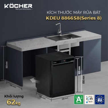 MÁY RỬA BÁT KOCHER KDEU-8866S8 (SERIES 8)