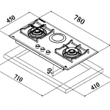 Bếp ga Teka CGW LUX 78 2G 1P 40215002