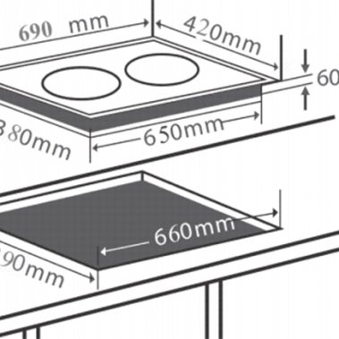 Bếp từ đôi Chefs EH-DIH2000A