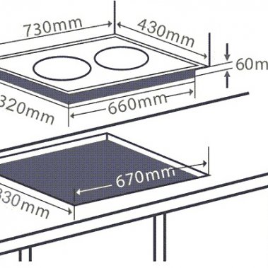 Bếp từ đôi Chefs EH-DIH866N