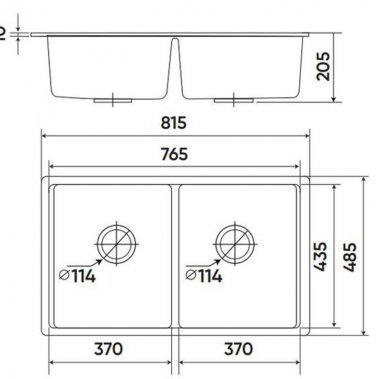 Chậu rửa GRANITE KF-MONDX-815