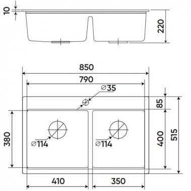 CHẬU RỬA KAFF KF-MONDY-8552S