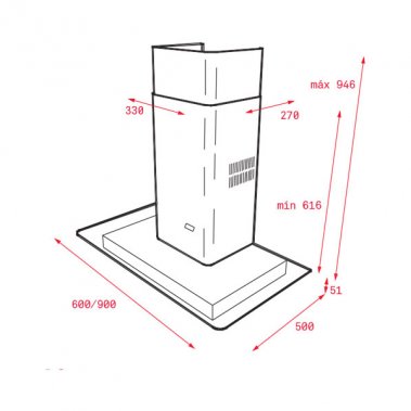 Máy hút mùi Teka DG3 ISLA 980 40485140