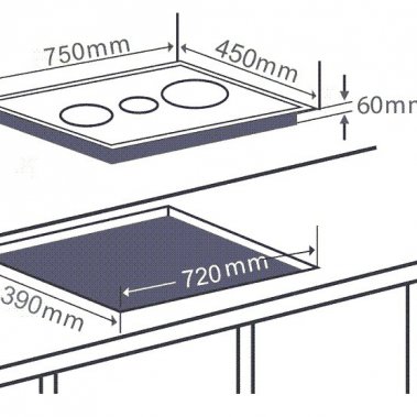 Bếp ba từ Chefs EH-IH534