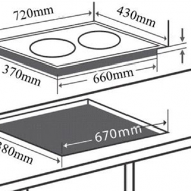 Bếp từ đôi Chefs EH-DIH320
