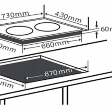 Bếp từ đôi Chefs EH-DIH666