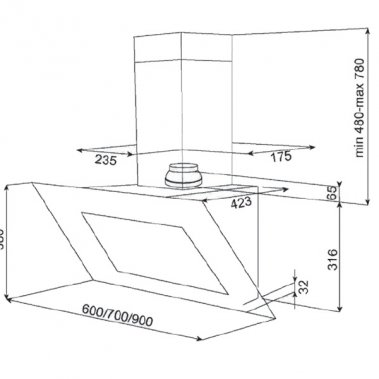 Máy hút mùi Teka DVT 785 B 40483561