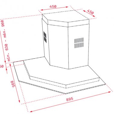 Máy hút mùi Teka DQ2 985 40477002