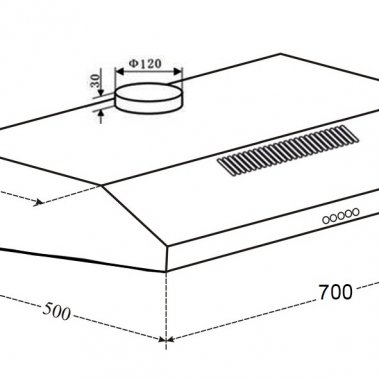 MÁY HÚT MÙI EUROSUN EH-70CF19B MÀU ĐEN