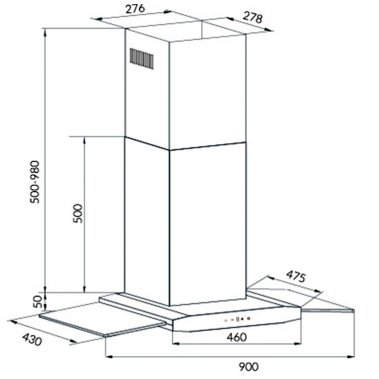 MÁY HÚT MÙI EUROSUN EH-90AF82