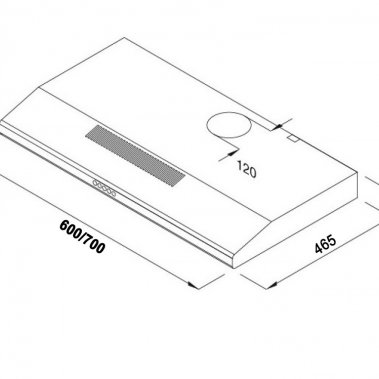 Máy hút mùi cổ điển siêu mỏng KF-SL60KB/SL70KB