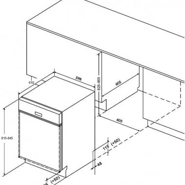 MÁY RỬA CHÉN BÁT EUROSUN SMS81EU19EB (BLACK)