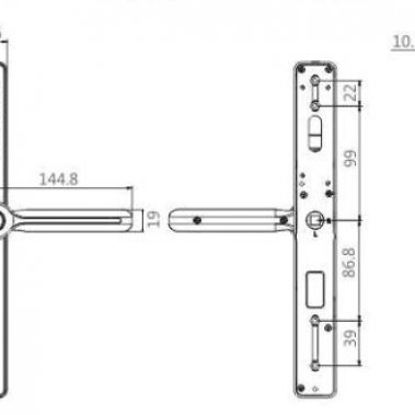 Khóa vân tay cửa nhôm xingfa Kassler KL-599 Black