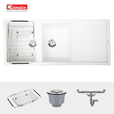 Granite sink Livello 1160 Black