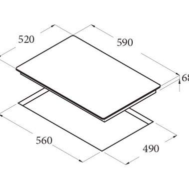 Bếp từ Cata IB 603 BK 08073003
