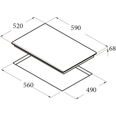Bếp từ Cata IB 603 WH 08073002