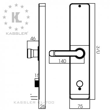 Khóa vân tay Kassler KL-700 APP