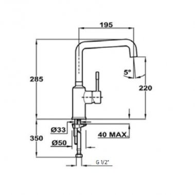 Vòi rửa Teka FRAME 915 509150210