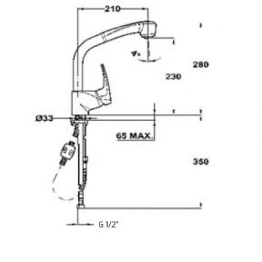 Vòi rửa Teka MB2 PULL OUT 40971802