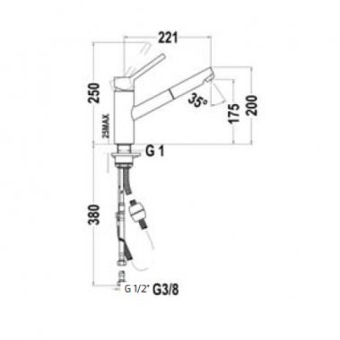 Vòi rửa Teka VTK 978 249780210