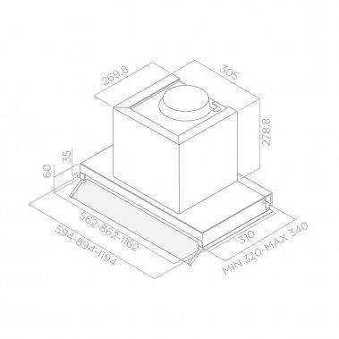 Máy hút mùi âm tủ Elica BOX IN